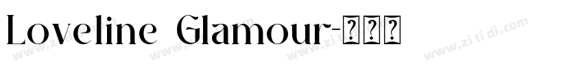 Loveline Glamour字体转换